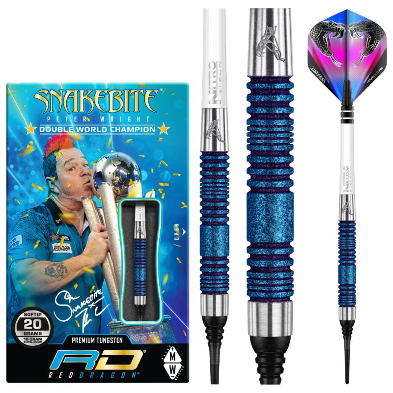 Red Dragon Peter Wright Euro 11 Element Blue Edition Softdarts