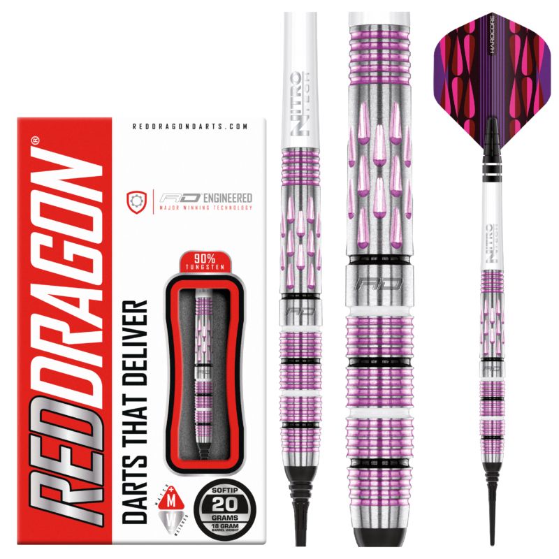 Red Dragon Artura Shocking Pink Softdarts