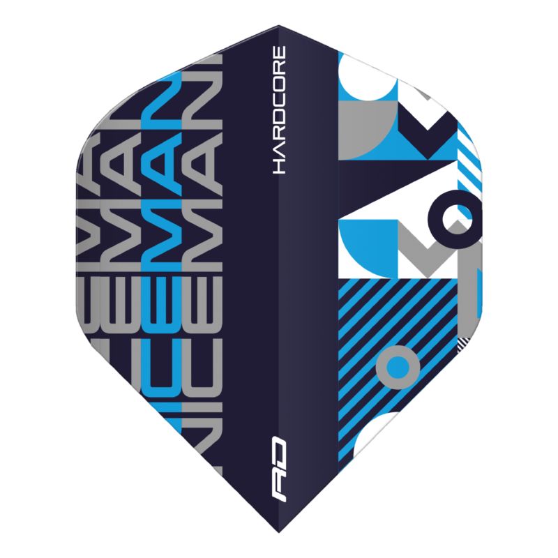 Red Dragon Gerwyn Price Iceman Hardcore Flights Standard - Stack Schwarz/Blau