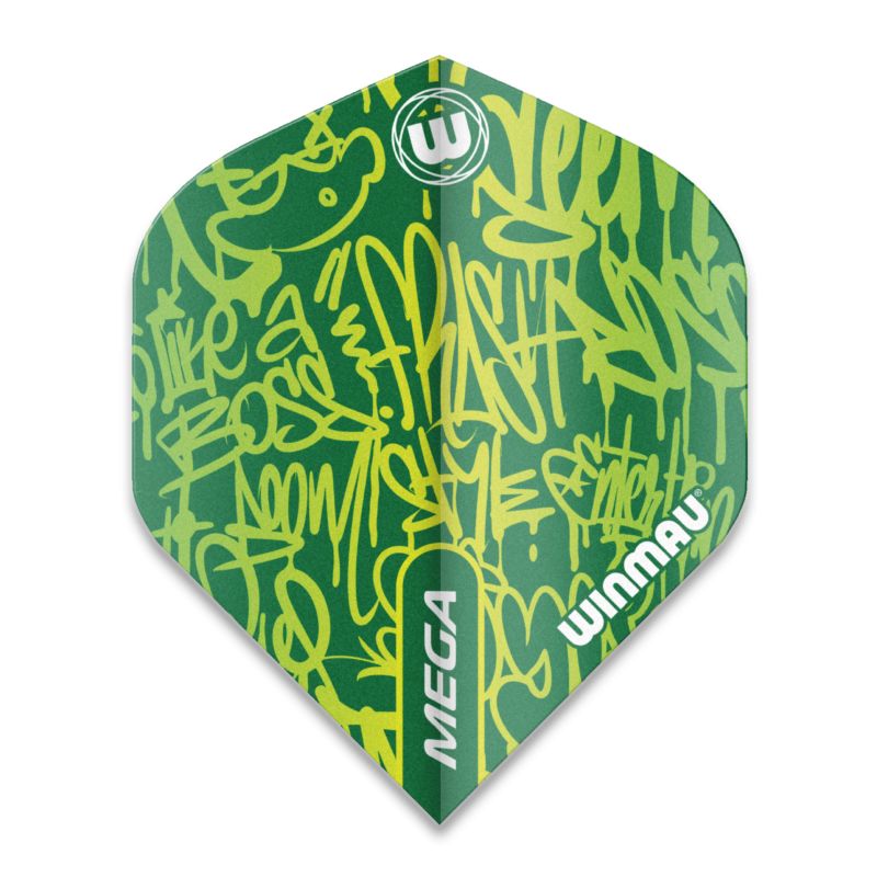 Winmau Mega Flights Standard - Graphic Grün