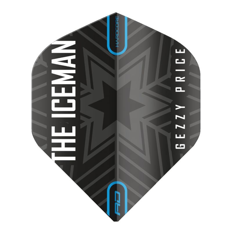 Red Dragon Gerwyn Price Iceman Hardcore Flights Standard - Snow Schwarz