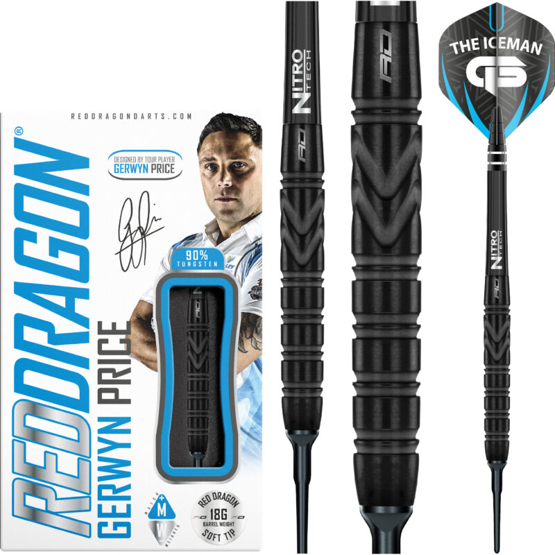 Red Dragon Gerwyn Price Black Softdarts