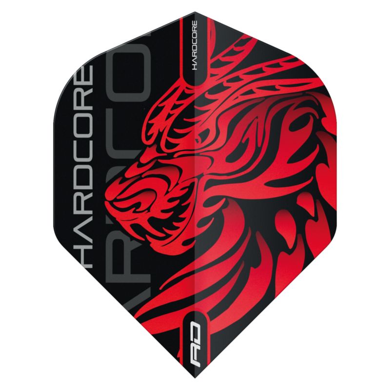 Red Dragon Jonny Clayton Hardcore Flights Standard - Rot