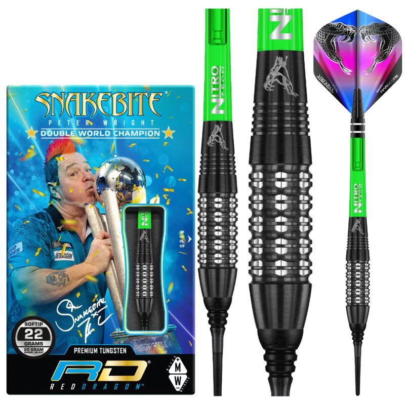 Red Dragon Peter Wright Black Strike Softdarts
