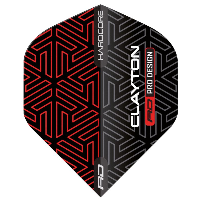 Red Dragon Jonny Clayton Hardcore Premium Flights Standard - Rot