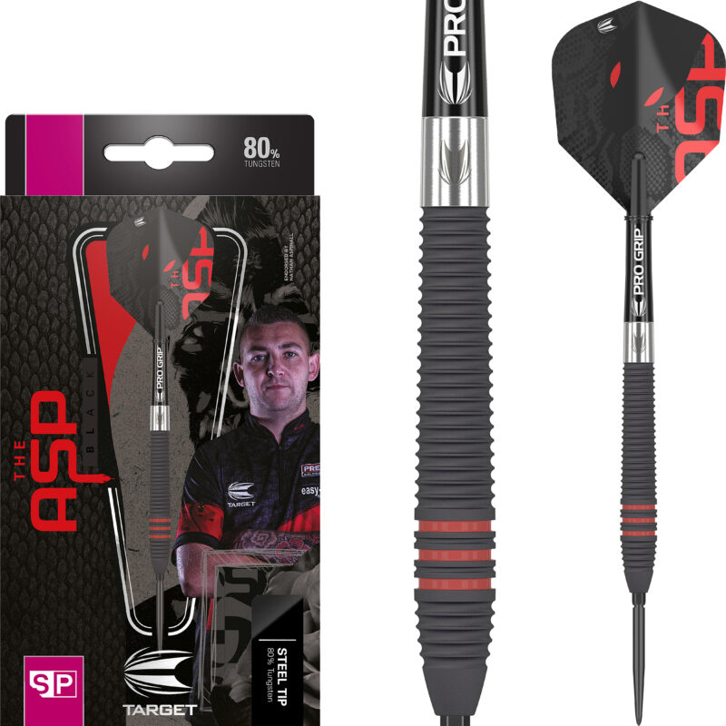 Target Nathan Aspinall Black 80% Swiss Point Steeldarts