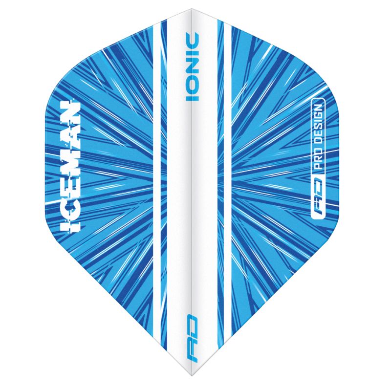Red Dragon Gerwyn Price Iceman Ionic Flights Standard - Burst Blau