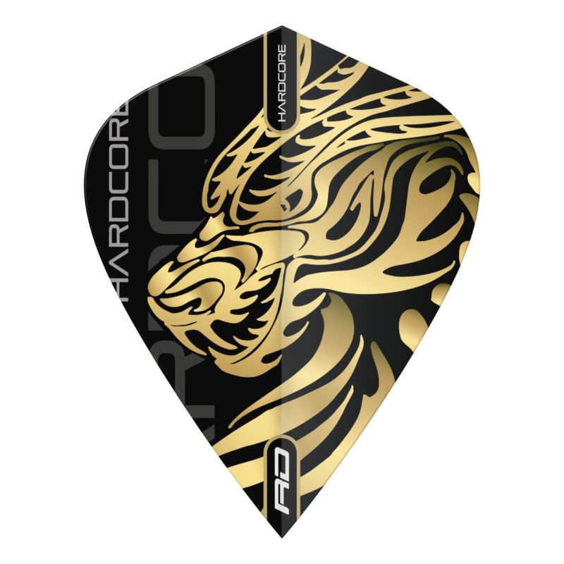 Red Dragon Jonny Clayton Hardcore Flights Kite - Gold