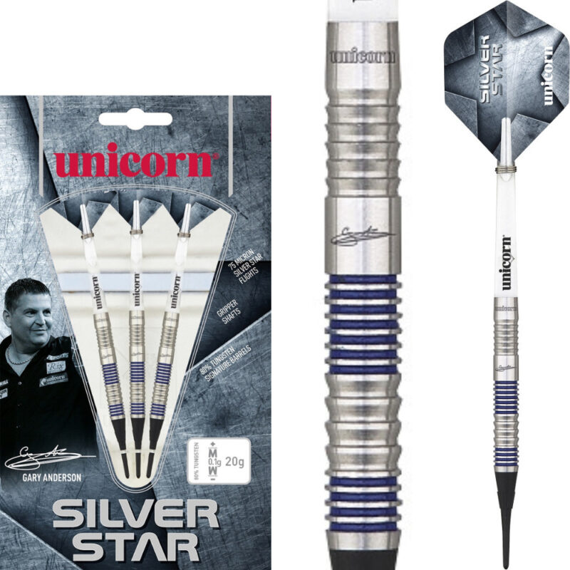 Unicorn Gary Anderson Silver Star Phase 2 Softdarts