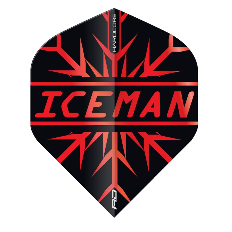 Red Dragon Gerwyn Price Hardcore Flights Standard - Iceman Rot