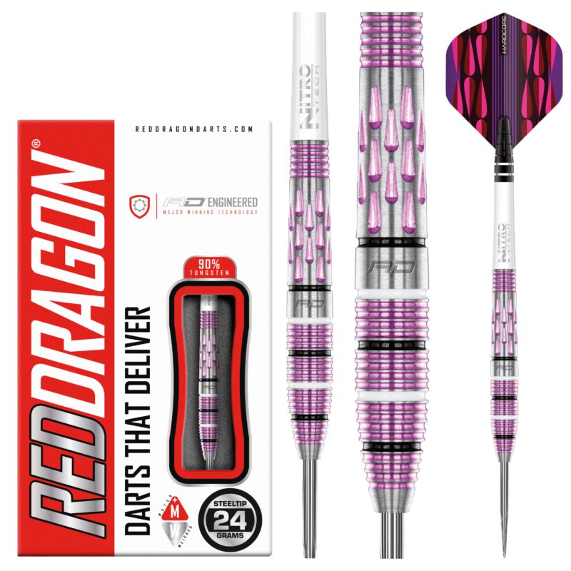 Red Dragon Artura Shocking Pink Steeldarts