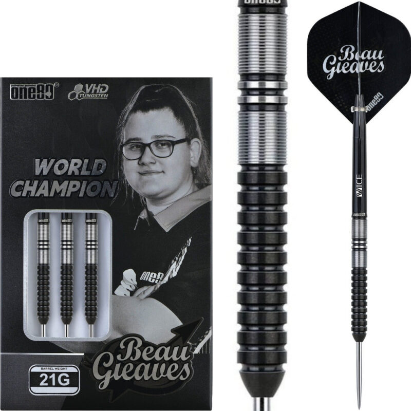 One80 Beau Greaves Black Steeldarts