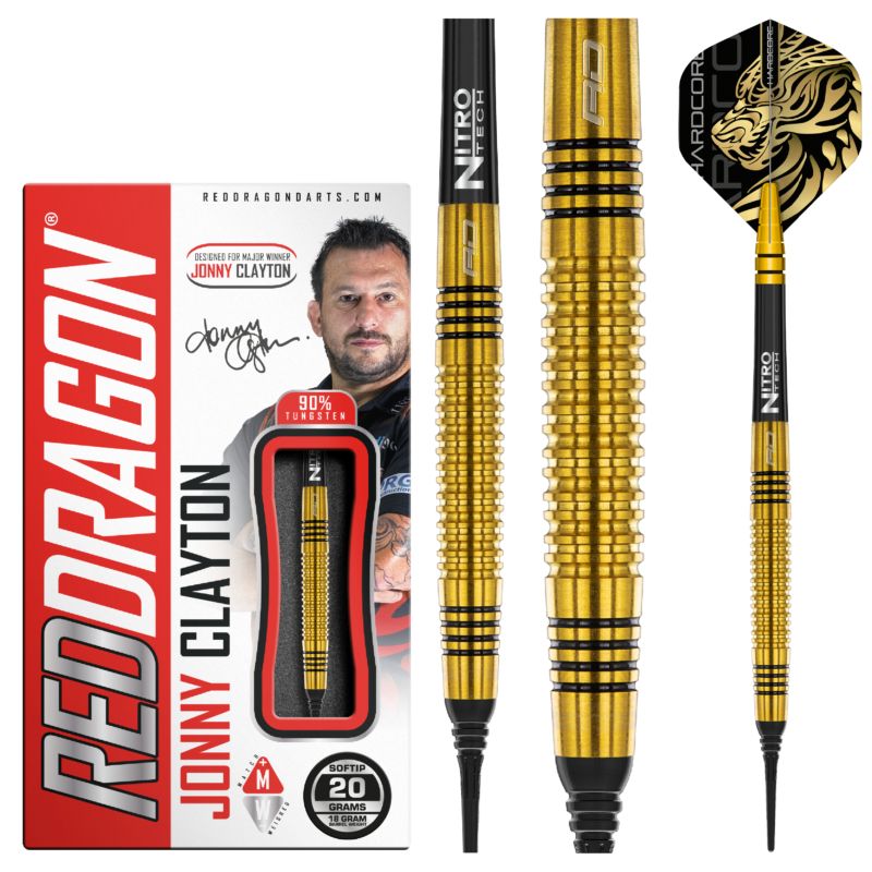 Red Dragon Jonny Clayton Gold Softdarts