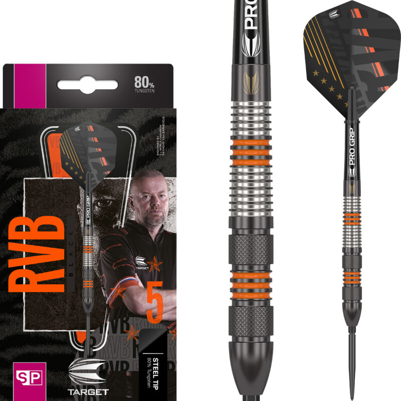 Target Raymond van Barneveld Black 80% Swiss Point Steeldarts