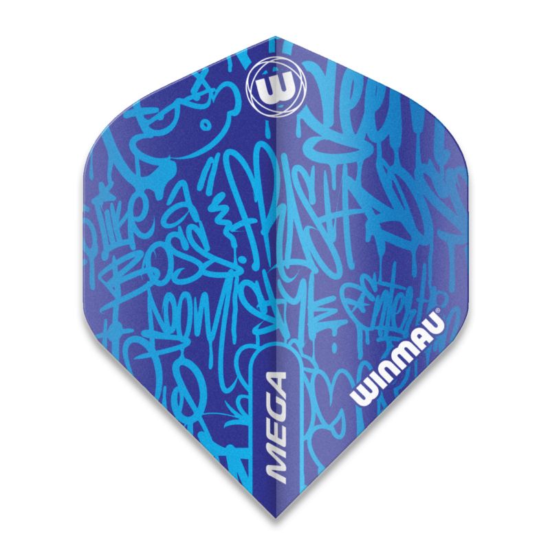 Winmau Mega Flights Standard - Graphic Blau