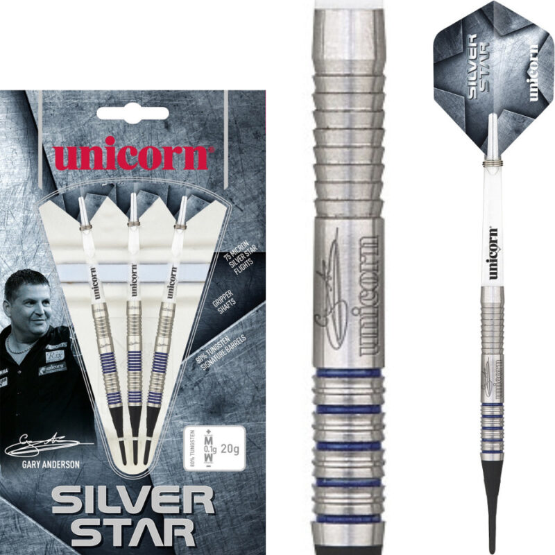 Unicorn Gary Anderson Silver Star Phase 3 Softdarts