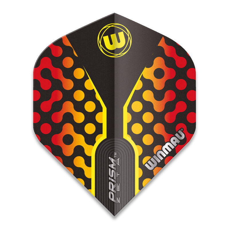Winmau Prism Zeta Flights Standard - Gelb/Rot