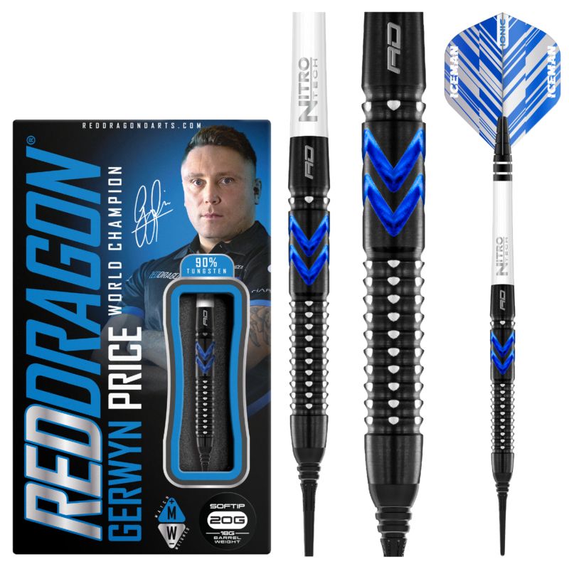 Red Dragon Gerwyn Price Blue Ice SE Softdarts