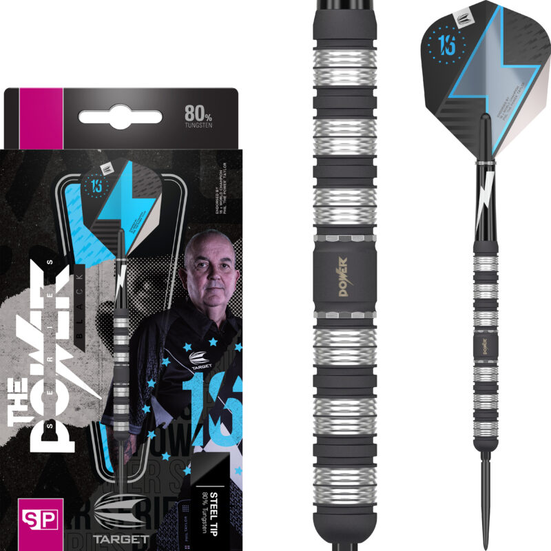 Target Phil Taylor Power Series Black Swiss Point Steeldarts