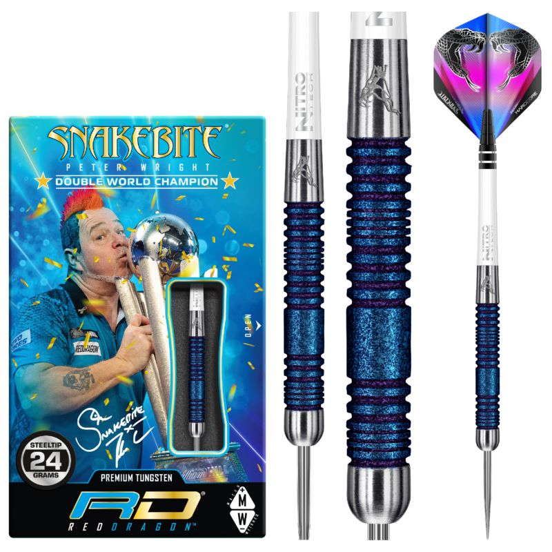 Red Dragon Peter Wright Euro 11 Element Blue Edition Steeldarts