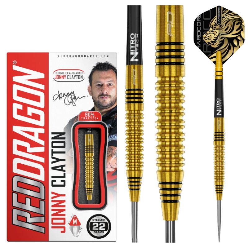Red Dragon Jonny Clayton Gold Steeldarts