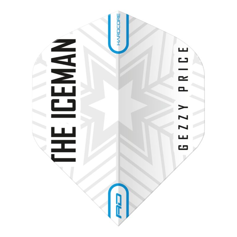 Red Dragon Gerwyn Price Iceman Hardcore Flights Standard - Snow Weiß