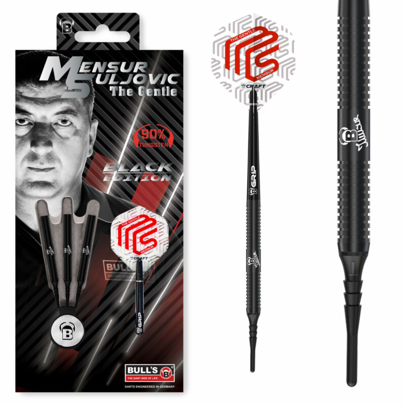 BULL'S Mensur Suljovic Black Softdarts