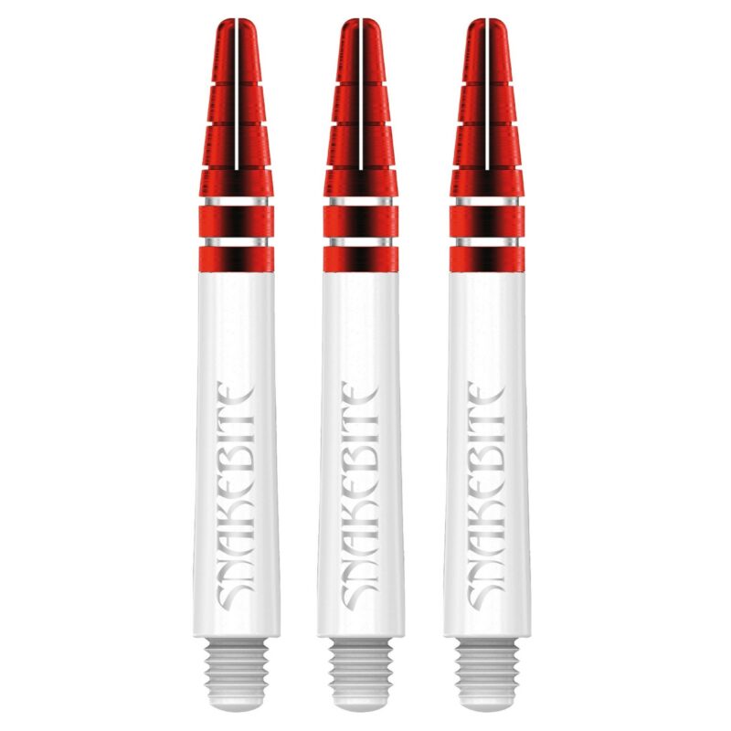 Red Dragon Nitrotech Ionic Peter Wright Snakebite Shafts Weiß/Rot