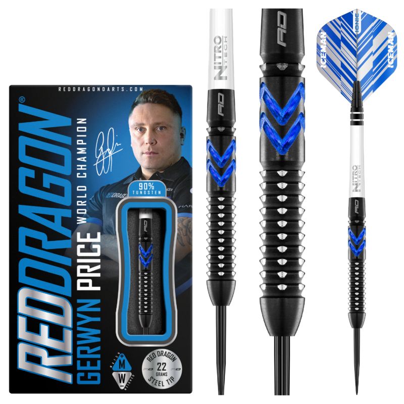 Red Dragon Gerwyn Price Blue Ice SE Steeldarts