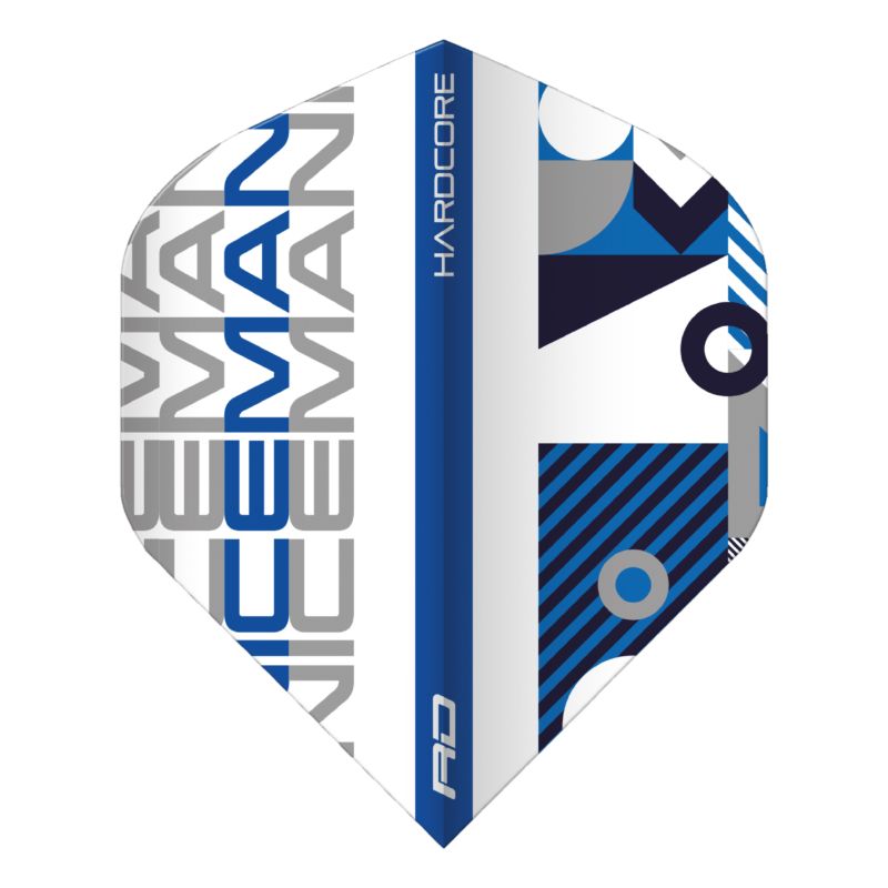 Red Dragon Gerwyn Price Iceman Hardcore Flights Standard - Stack Weiß/Blau