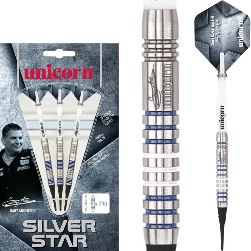Unicorn Gary Anderson Silver Star Phase 1 Softdarts