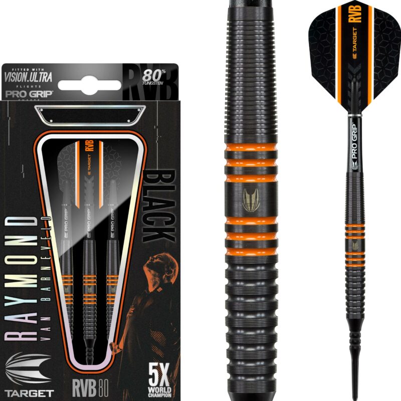 Target Raymond van Barneveld Schwarz 80% Softdarts