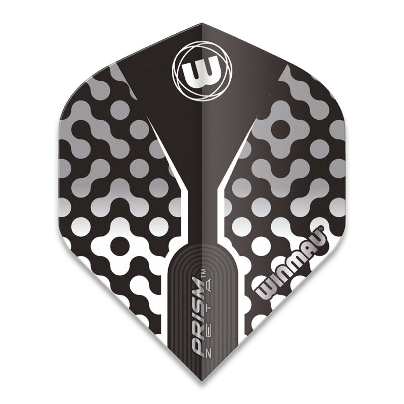 Winmau Prism Zeta Flights Standard - Grau/Weiß