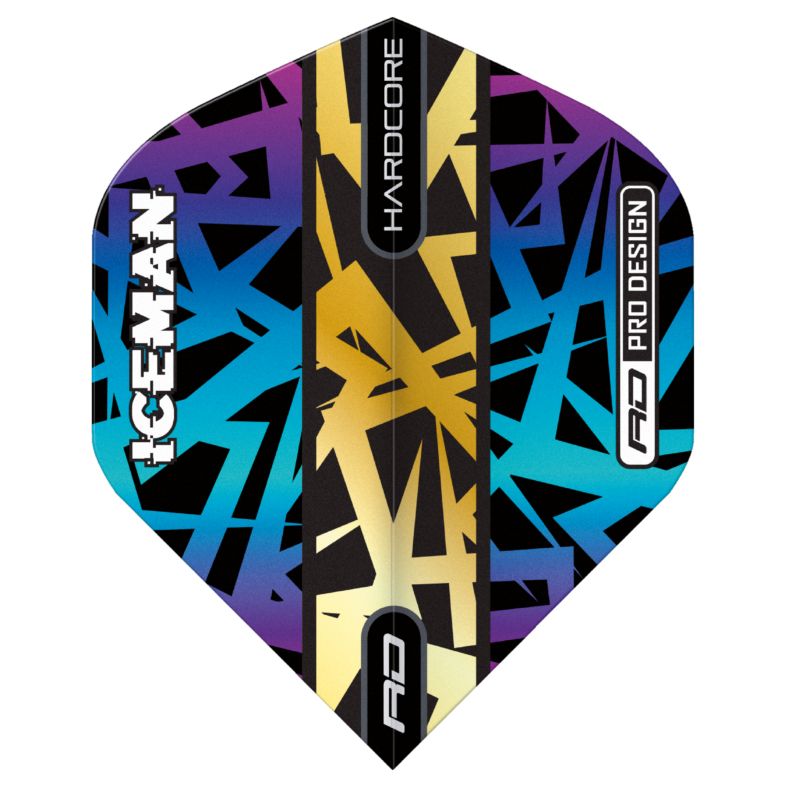 Red Dragon Gerwyn Price Iceman Hardcore Premium Flights Standard - Gold/Blau